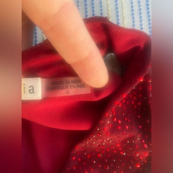 Alice + Olivia  jumpsuit Womens Size 6 Red Wine Sleeveless Pants Straight - Picture 10 of 16